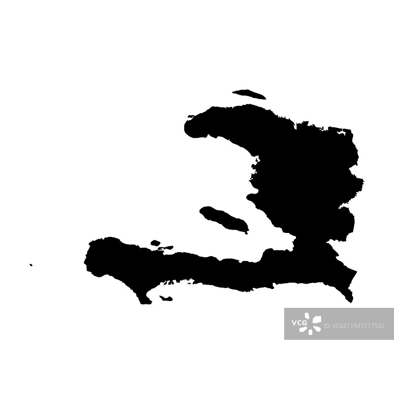 海地地图轮廓图片素材