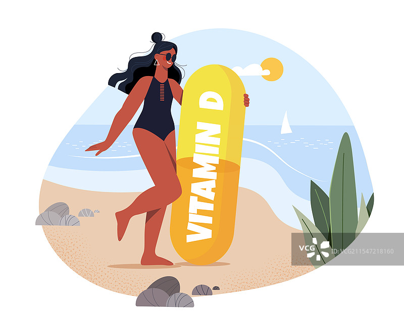 穿着泳衣的女人图片素材