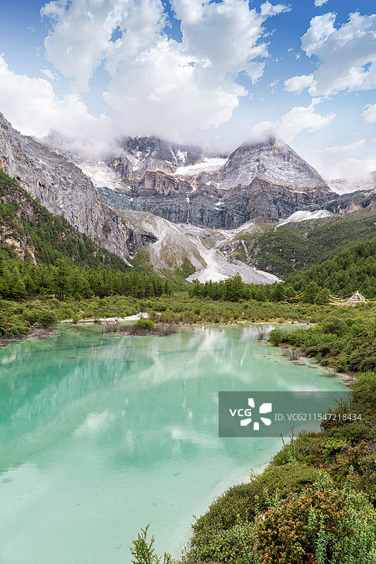 川西稻城亚丁珍珠海自然风光图片素材