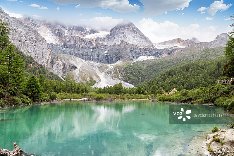 川西稻城亚丁珍珠海自然风光图片素材