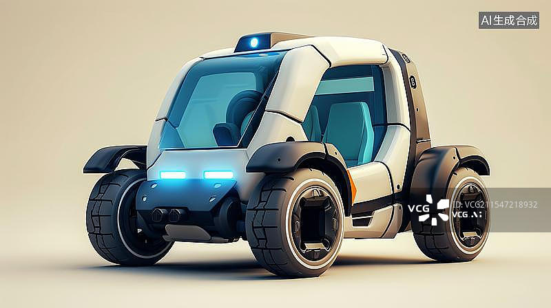 【AI数字艺术】科技风儿童玩具车设计图片素材