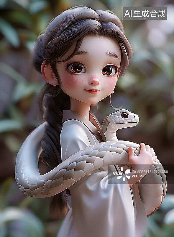 【AI数字艺术】白蛇传白素贞白娘子图片素材