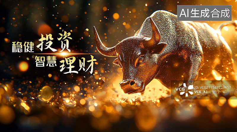 【AI数字艺术】金融投资理财产品图片素材