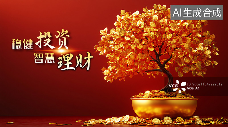 【AI数字艺术】银行金融理财产品海报图片素材