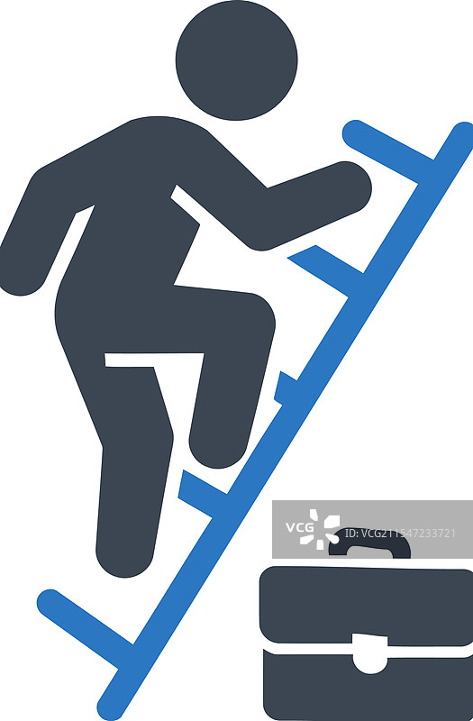 职业晋升阶梯图标图片素材