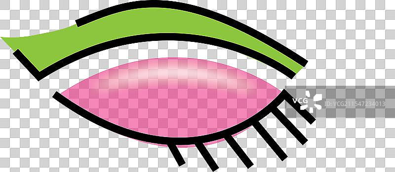 眉毛睫毛化妆品标志美丽抽象图片素材