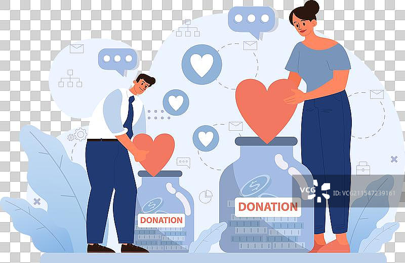 慈善和慈善基金会网页横幅图片素材