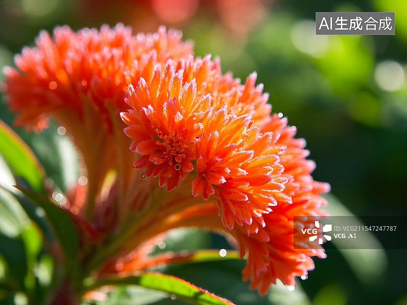 【AI数字艺术】一大朵鸡冠花图片素材