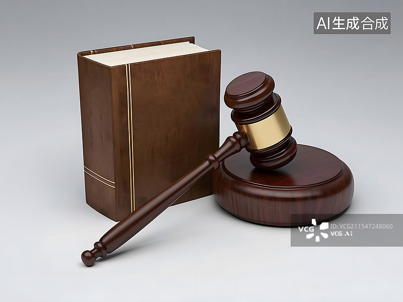 【AI数字艺术】书籍和小锤子图片素材