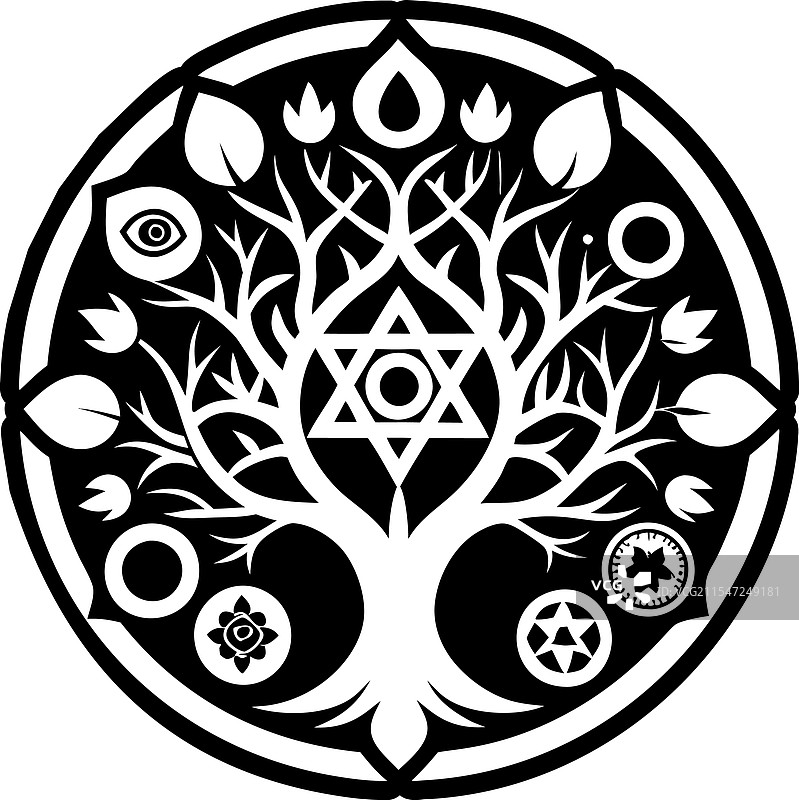 曼尼普尔纹身符号图标，实心风格图片素材