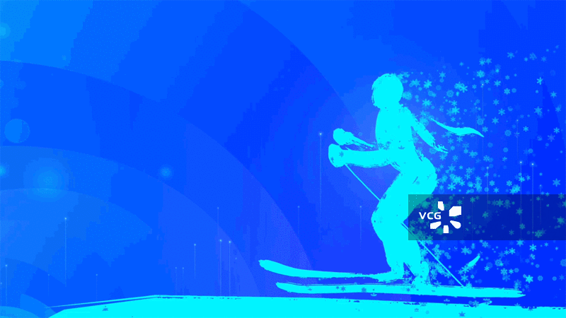 哈尔滨冬季运动会体育项目抽象插画动画图片素材