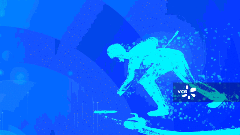 哈尔滨冬季运动会体育项目抽象插画动画图片素材