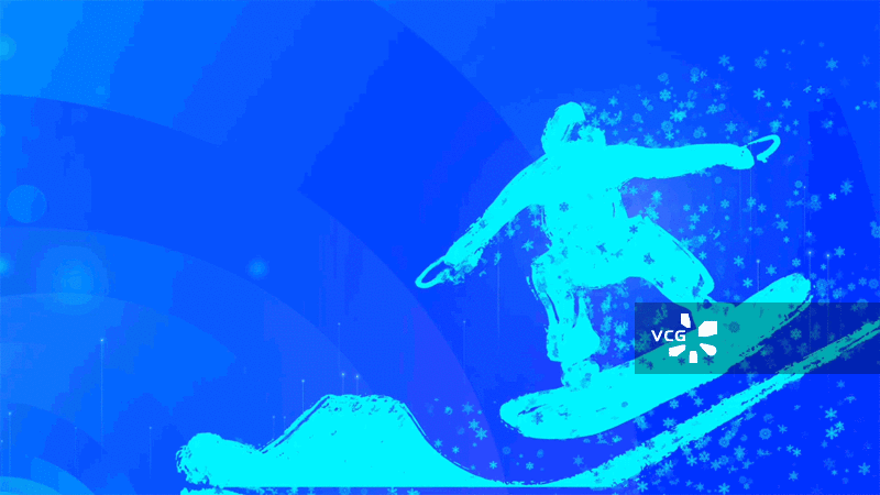 哈尔滨冬季运动会体育项目抽象插画动画图片素材