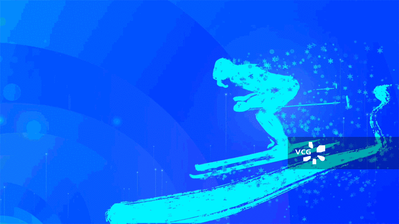 哈尔滨冬季运动会体育项目抽象插画动画图片素材