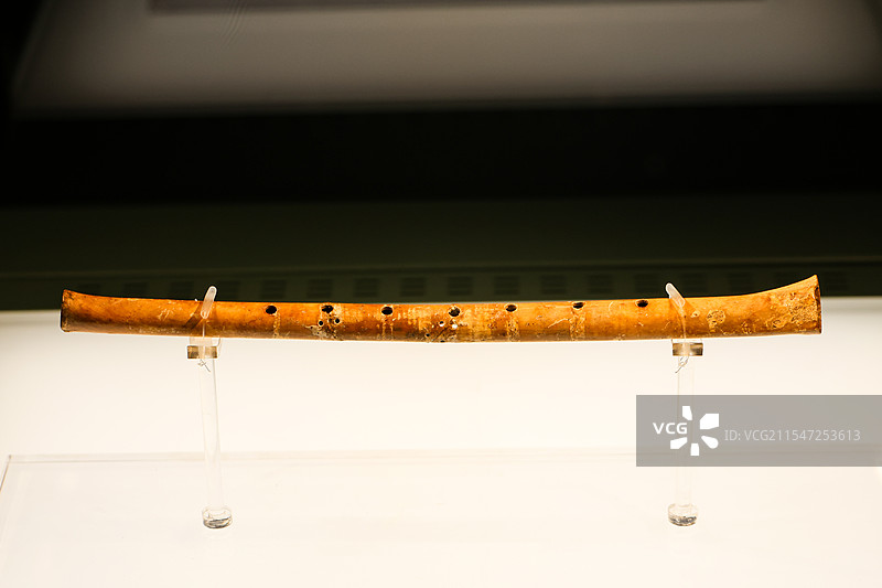 贾湖骨笛舞阳县贾湖遗址大道之行儒家文化特展故宫博物院图片素材