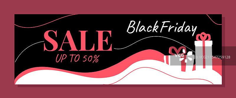 黑色星期五海报折扣和促销活动图片素材