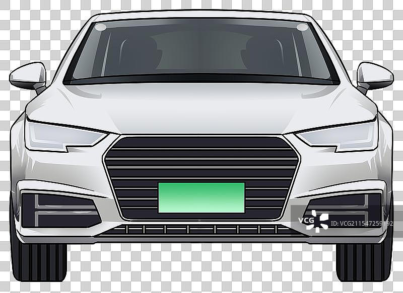 交通工具小汽车出行燃油车新能源轿车卡通资讯插画图片素材