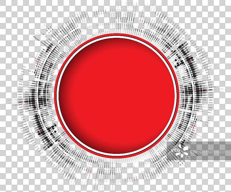抽象的红色圆形商业科技动态图形图片素材