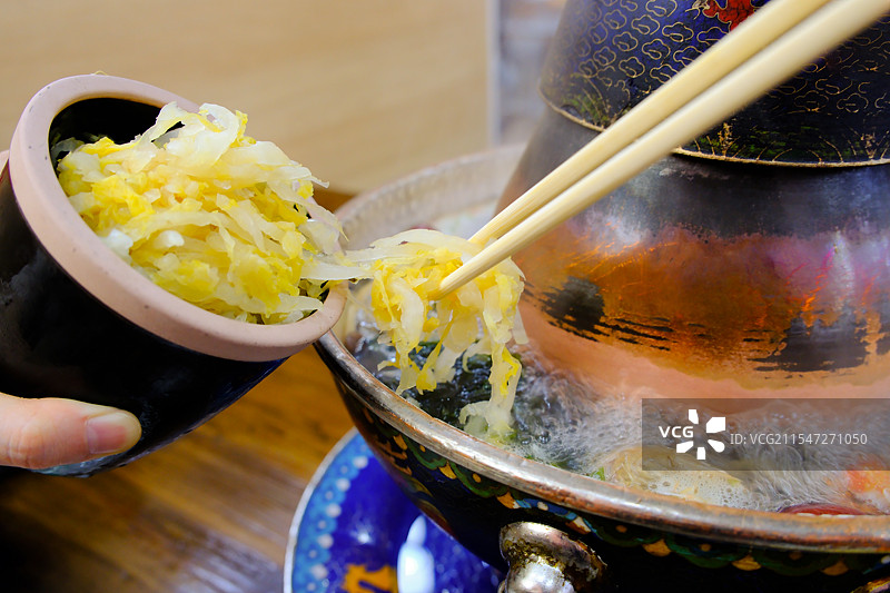 乌拉满族酸菜火锅图片素材