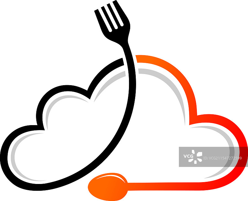 云食物标志模板设计图片素材