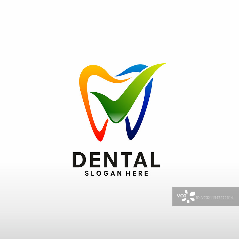 牙科标志设计概念 牙科护理标志图片素材
