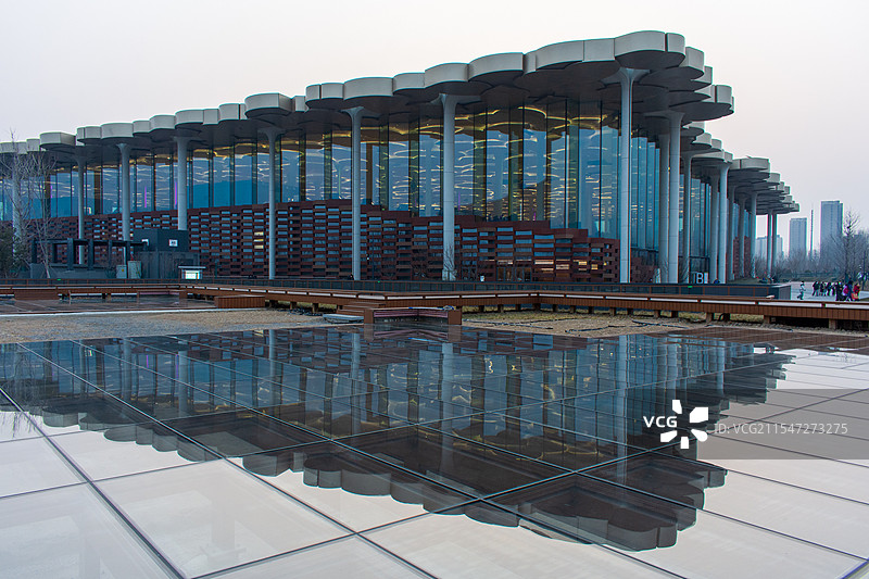 北京城市副中心三大文化建筑之一：北京城市图书馆图片素材