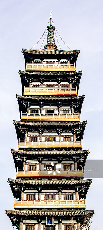 江苏扬州大明寺栖灵塔建筑全景特写镜头图片素材