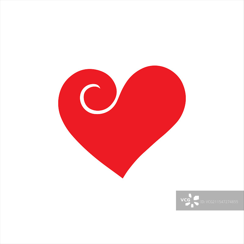 带有白色漩涡的心形图案图片素材