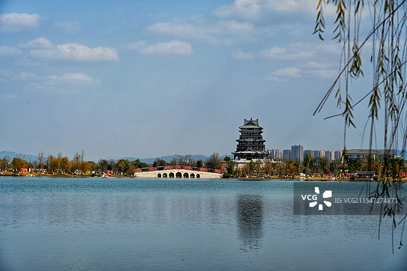 东安湖景色图片素材