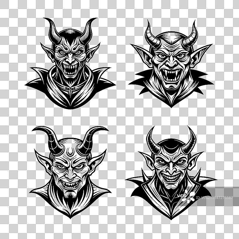 恶魔SVG图片素材