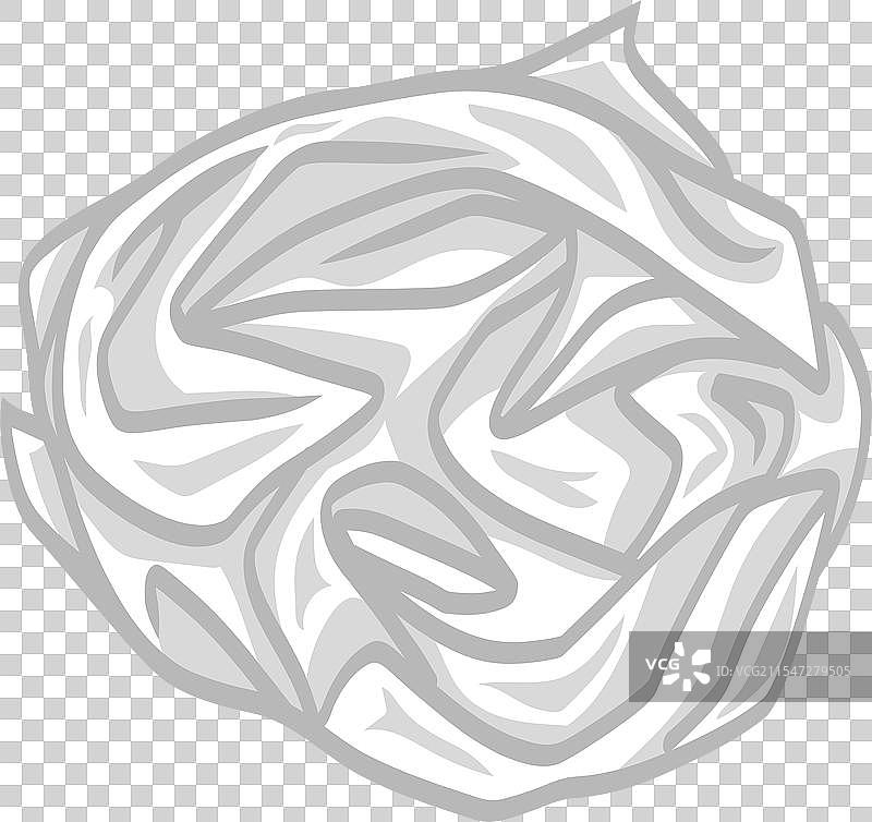 皱巴巴的纸球图片素材