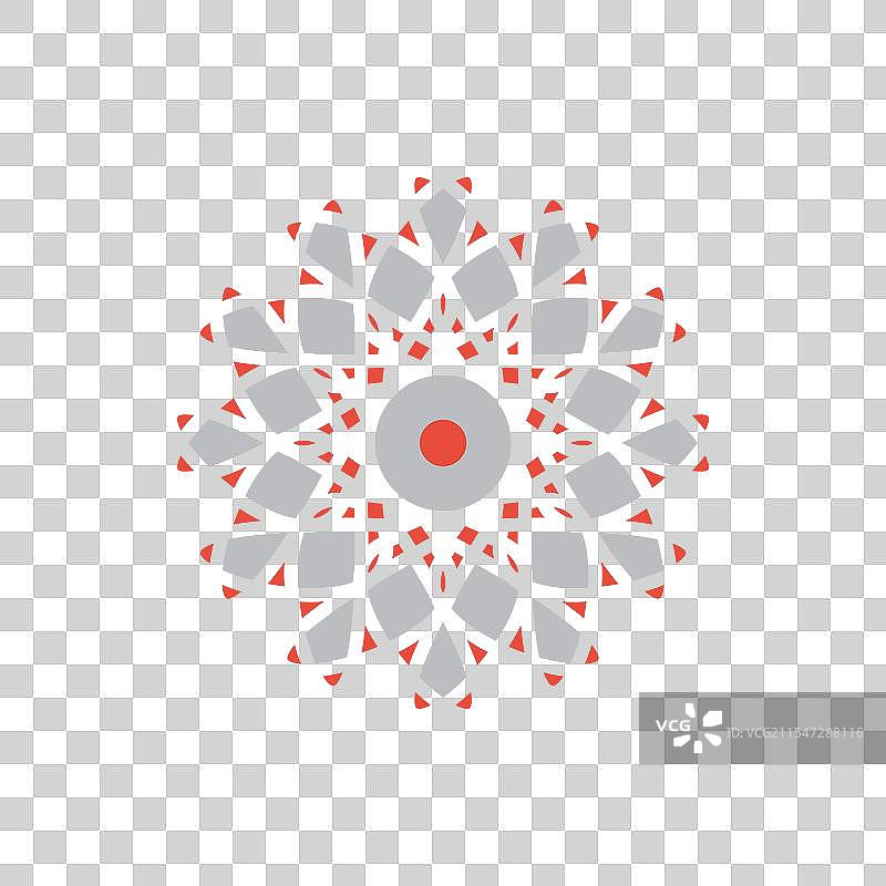 阿拉伯圆形几何徽章图片素材