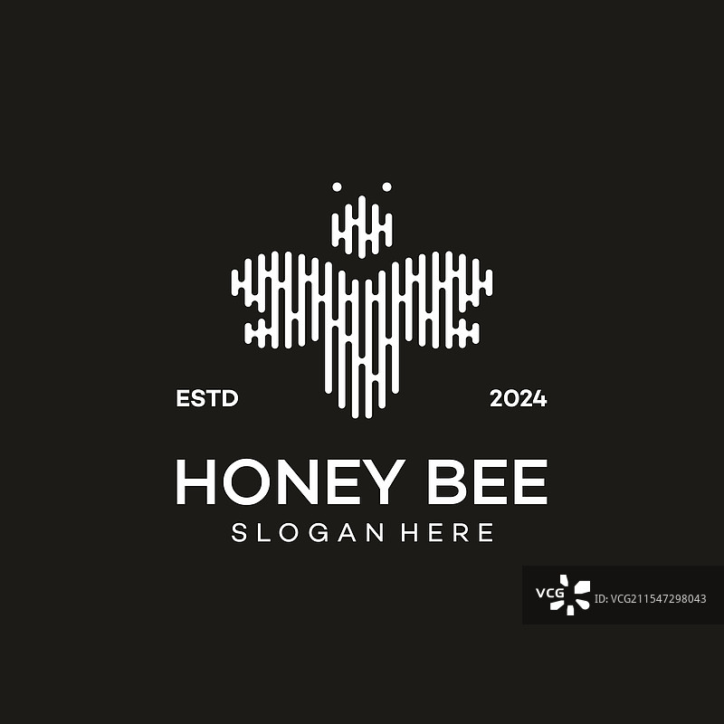 蜜蜂标志设计科技概念设计图片素材