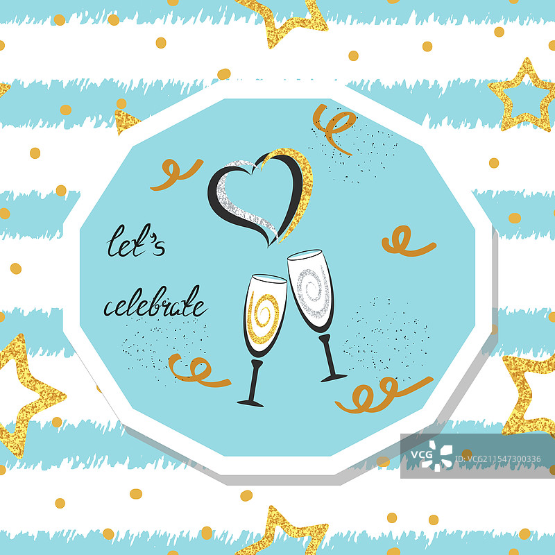 庆祝背景，让我们庆祝的字母设计图片素材