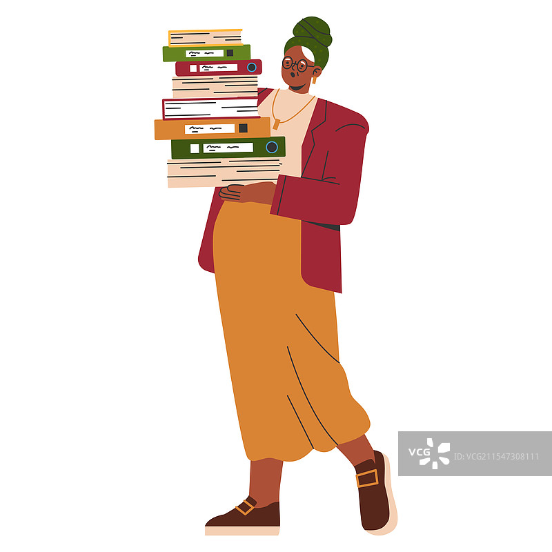 平面设计的女商人图片素材