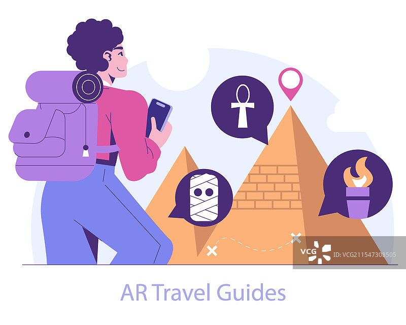 沉浸式现实平面图片素材