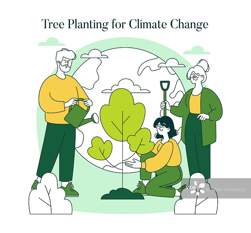 绿色生活方式扁平图设计图片素材