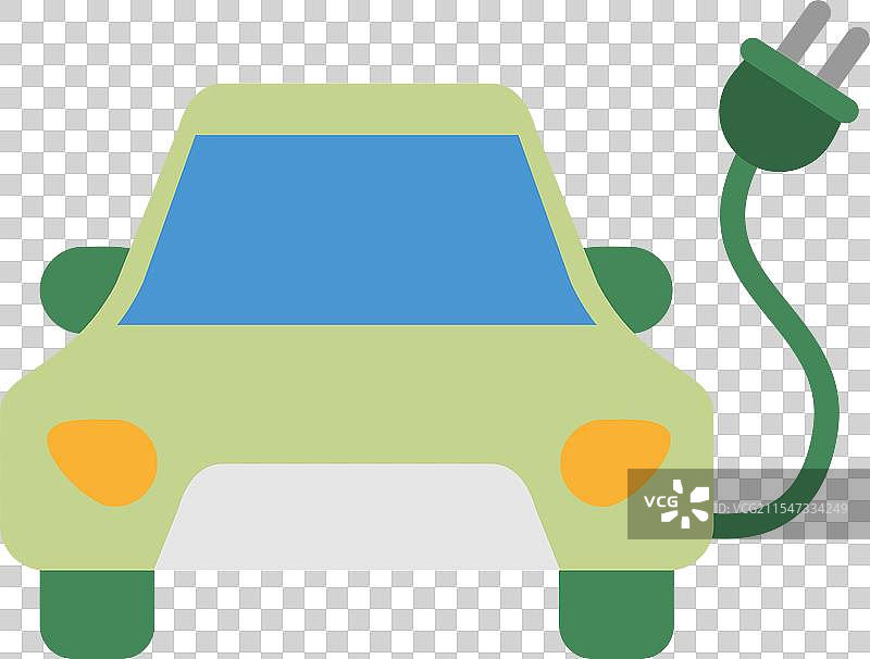 电动汽车充电站可再生能源图片素材