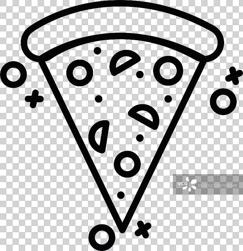 简约风格的披萨食品图标图片素材