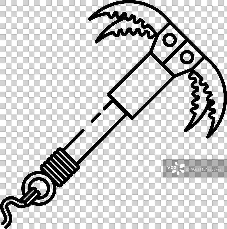 登山用冰镐图片素材