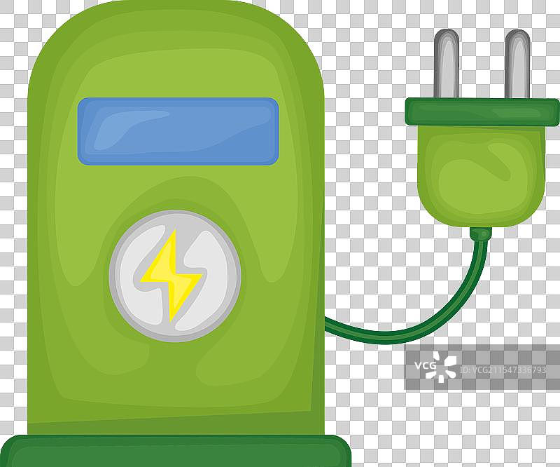 电动车充电站生态可持续性图片素材