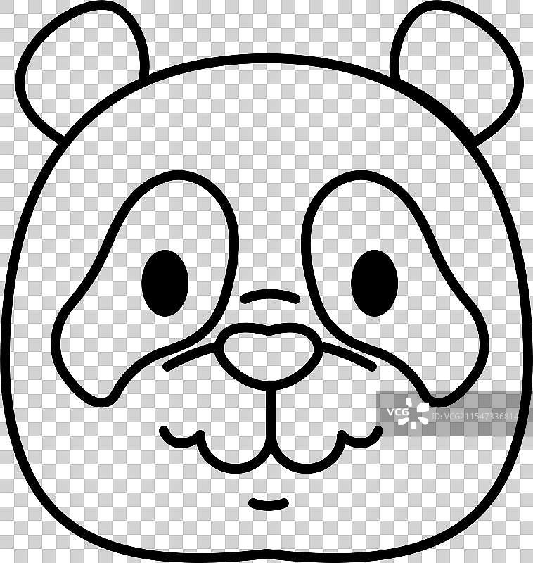 熊猫头动物图标图片素材