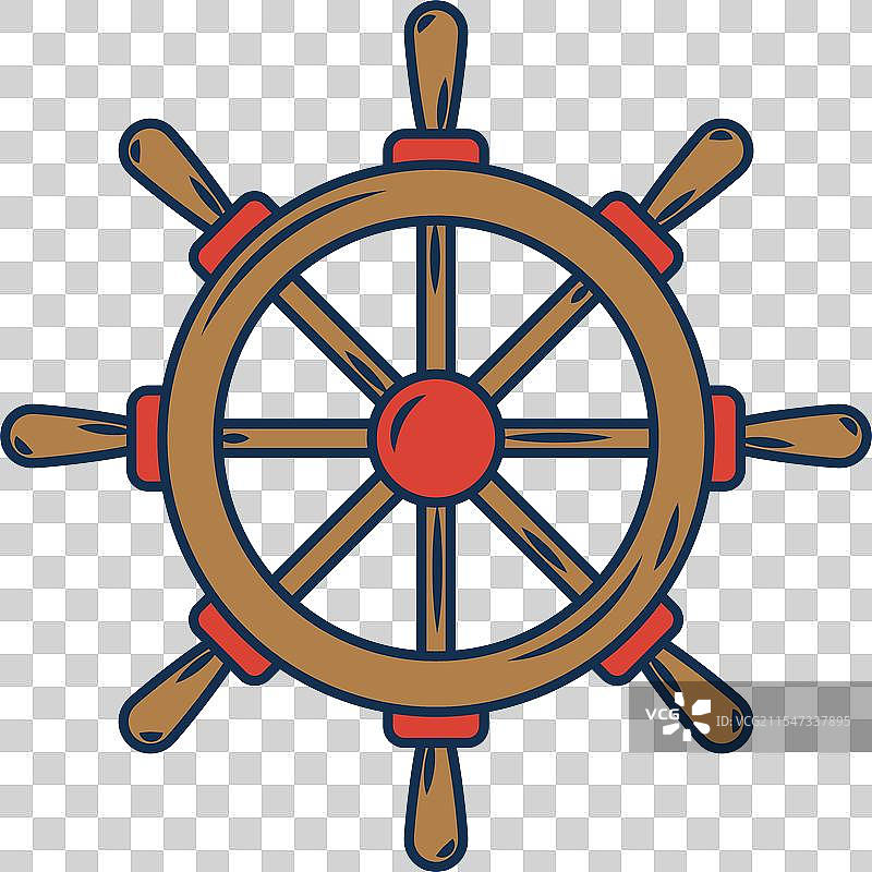 船舶舵轮海洋图标图片素材