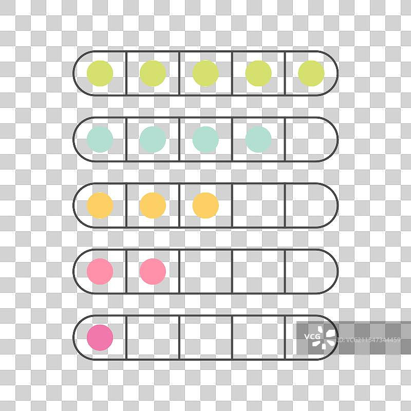 反馈评分尺度彩色图标对象图片素材