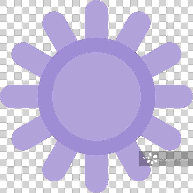 海胆扁平图标设计图片素材