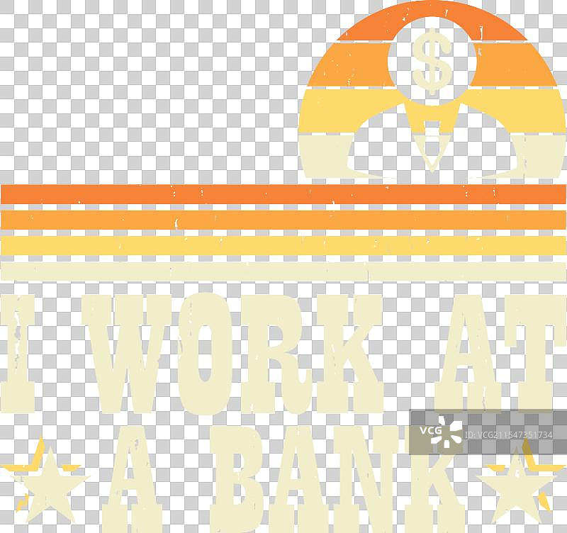 搞笑的贷款专员复古银行家T恤设计图片素材