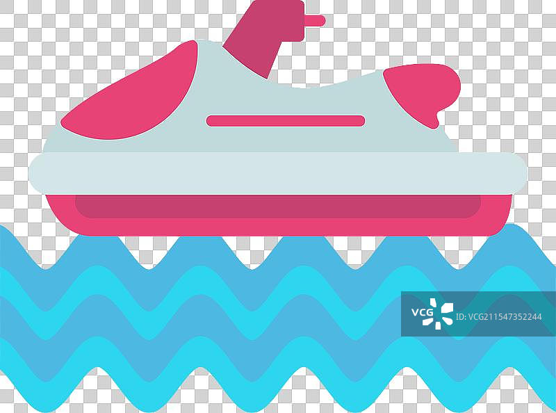 平面设计的滑翔伞图标图片素材