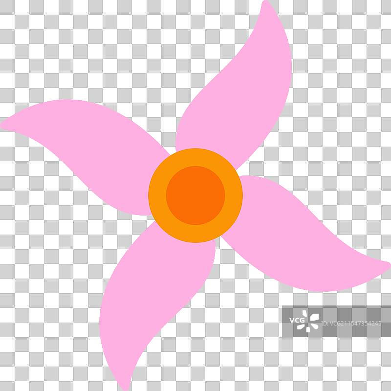 九重葛扁平图标设计图片素材