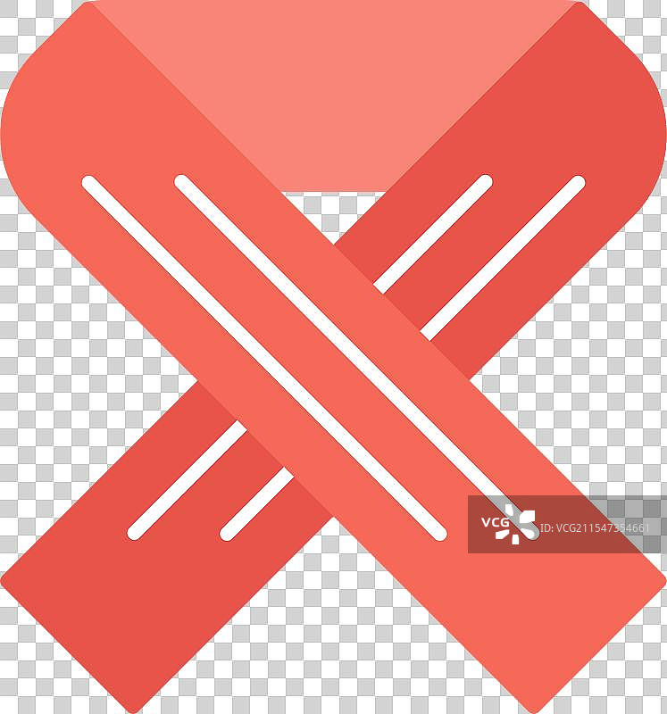 围巾扁平图标设计图片素材