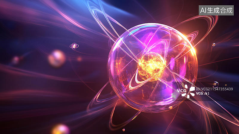 【AI数字艺术】核聚变演变图片素材